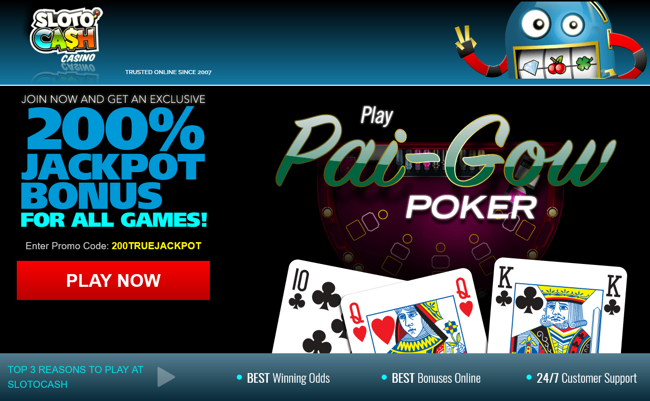 Slotocash Pai Gow Poker