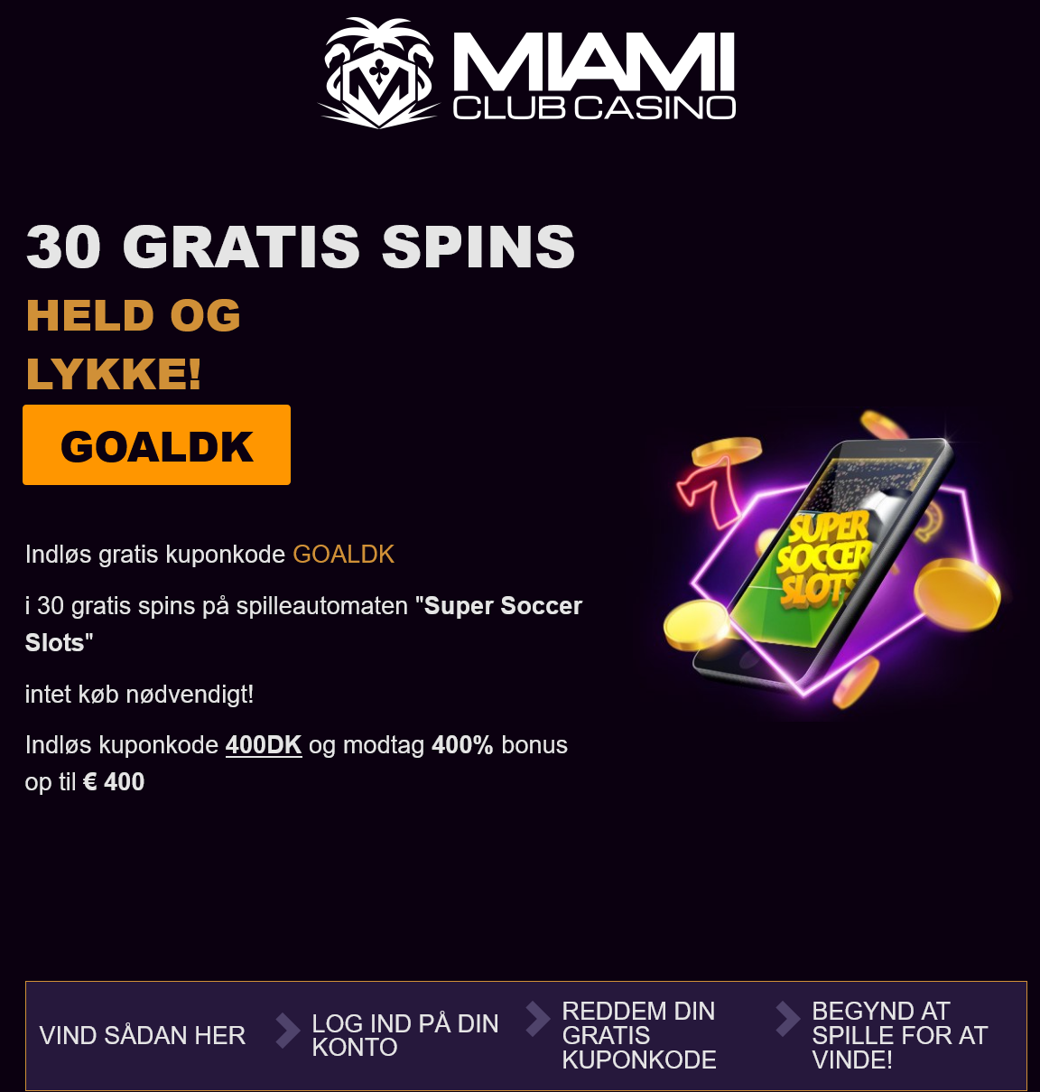Miami Club 30 Free Spins Miami Club 30 Free Spins